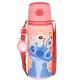 DISNEY Stitch Aluminiowa butelka termiczna, ustnik, bidon z paskiem na ramię, dla dziewczynki 600ml