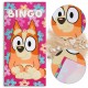 Bluey Bingo Ręcznik plażowy, kąpielowy dla dzieci 70x140 cm OEKO-TEX
