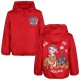 Paw Patrol Rdeča jakna za dečka, vetrovka s kapuco, podložena s flisom