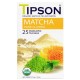 Tipson Matcha  - Organiczna herbata cytryna i miód w  saszetkach, NATURALNA, 25x1,5g