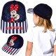 DISNEY Myszka Minnie Granatowa czapka z daszkiem dla dziewczynki, regulowana