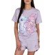 DISNEY Stitch Damska piżama z krótkim rękawem, NA LATO dwuczęściowa, bawełniana