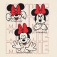 DISNEY Myszka Minnie Damska piżama z krótkim rękawem, NA LATO dwuczęściowa, bawełniana