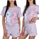 DISNEY Stitch Damska piżama z krótkim rękawem, NA LATO dwuczęściowa, bawełniana