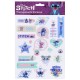 DISNEY Stitch Transparentne naklejki do dekoracji, wielokrotnego uzytku 63 sztuki
