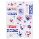 DISNEY Stitch Transparentne naklejki do dekoracji, wielokrotnego uzytku 63 sztuki