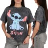 DISNEY Stitch Bawełniany t-shirt dla dziewczynki, koszulka z krótkimi rękawami