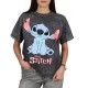 DISNEY Stitch Bawełniany t-shirt dla dziewczynki, koszulka z krótkimi rękawami