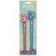DISNEY Stitch 2x Długopis żelowy ŚWIECĄCY, długopis z figurką, niebieski tusz, szkolny