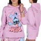 DISNEY Stitch Fioletowa bluza z kapturem dla dziewczynki, wciągana przez głowę, bawełniana