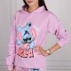 DISNEY Stitch Fioletowa bluza z kapturem dla dziewczynki, wciągana przez głowę, bawełniana