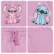 DISNEY Stitch Bawełniane, krótkie spodenki dla dziewczynki, fioletowe z kieszonką