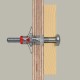 Fischer Kołki DuoHM 4 x 55 S PH TX, śruba z łbem soczewkowym, napęd TORX 25szt