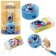 DISNEY Stitch Zestaw przyborów szkolnych: temperówka + gumka do mazania