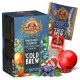 BASILUR Cold Brew - Owocowa herbata bezkofeinowa z aromatem granatu i borówki, herbata na zimno w saszetkach 20 x 2 g