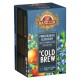 BASILUR Cold Brew - Owocowa herbata bezkofeinowa z aromatem granatu i borówki, herbata na zimno w saszetkach 20 x 2 g