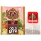 BASILUR Cold Brew - Owocowa herbata bezkofeinowa z aromatem wiśni i cytrusów, herbata na zimno w saszetkach 20 x 2 g