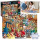 Jumbo Afera w muzeum, puzzle 1000 elementów Wasgij Original 42