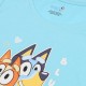 Bluey Bingo Niebieska, dziewczęca sukienka na ramiączkach, bawełniana