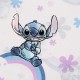 DISNEY Stitch Prześcieradło 100% bawełna dla dzieci, z gumką 90x200cm+25cm, OEKO-TEX