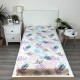 DISNEY Stitch Prześcieradło dla dzieci z gumką, 100% bawełna, 90x200cm+25cm, OEKO-TEX