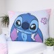 DISNEY Stitch Niebieska, DWUSTRONNA, bawełniana pościel dziecięca na zamek, 100% BAWEŁNA 140x200cm OEKO-TEX
