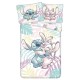 DISNEY Stitch Andzia DWUSTRONNA, bawełniana pościel dziecięca na zamek, 100% BAWEŁNA 140x200cm+70x90cm OEKO-TEX
