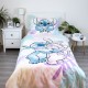 DISNEY Stitch Andzia DWUSTRONNA, bawełniana pościel dziecięca na zamek, 100% BAWEŁNA 140x200cm+70x90cm OEKO-TEX