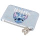 DISNEY Stitch Niebieska portmonetka zapinan na zamek, saszetka na drobiazgi