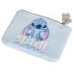 DISNEY Stitch Niebieska portmonetka zapinan na zamek, saszetka na drobiazgi