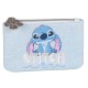 DISNEY Stitch Niebieska portmonetka zapinan na zamek, saszetka na drobiazgi