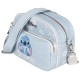 DISNEY Stitch Niebieska torebka damska z regulowanym paskiem, mała torebka 21x16x8cm