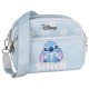 DISNEY Stitch Niebieska torebka damska z regulowanym paskiem, mała torebka 21x16x8cm