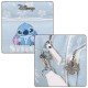 DISNEY Stitch Niebieska torebka damska z regulowanym paskiem, mała torebka 21x16x8cm