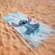 DISNEY Stitch SZYBKOSCHNĄCY Ręcznik plażowy, kąpielowy dla dzieci MIKROFIBRA 70x140 cm OEKO-TEX