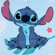 DISNEY Stitch SZYBKOSCHNĄCY Ręcznik plażowy, kąpielowy dla dzieci MIKROFIBRA 70x140 cm OEKO-TEX