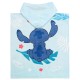 DISNEY Stitch Dziecięcy ręcznik, niebieskie poncho z kapturem, bawełniane 50x115 cm OEKO-TEX