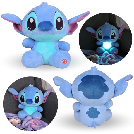 DISNEY Stitch Pluszowa maskotka, świecąca przytulanka dla dzieci 24 cm