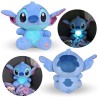 DISNEY Stitch GRANDE mascotte di peluche, peluche luminoso, orsacchiotto per bambini 24 cm