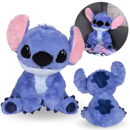 DISNEY Stitch LARGE Plüsch Maskottchen, blaues Kuscheltier, Teddybär für Kinder 30 cm