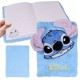 DISNEY Stitch Niebieski, pluszowy notes w linie A5, dla dzieci