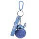 DISNEY Stitch Futrzany brelok do kluczy, karabińczyk, niebieski