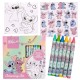DISNEY Stitch Przenosny zestaw do kolorowania, kredki woskowe + kolorowanki