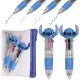 DISNEY Stitch 2x Wielokolorowy długopis automatyczny 4w1 + saszetka, szkolny