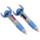 DISNEY Stitch 2x Wielokolorowy długopis automatyczny 4w1 + saszetka, szkolny