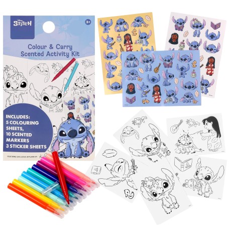 DISNEY Stitch Kreatywny zestaw do kolorowania z zapachowymi pisakami