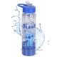 DISNEY Stitch Butelka no wodę z ustnikiem i rączką, transparentny bidon ze słomką 550ml
