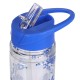 DISNEY Stitch Butelka no wodę z ustnikiem i rączką, transparentny bidon ze słomką 550ml