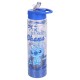 DISNEY Stitch Butelka no wodę z ustnikiem i rączką, transparentny bidon ze słomką 550ml