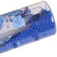 DISNEY Stitch Butelka no wodę z ustnikiem i rączką, transparentny bidon ze słomką 550ml